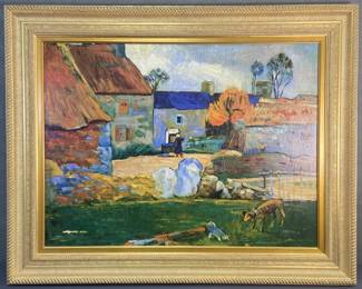 Paul Gaugin Giclee Farm at Pouldu