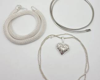 Vintage Sterling Silver Necklaces
