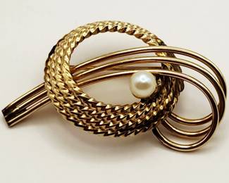 Vintage Janice 12K Yellow Gold Filled & Pearl