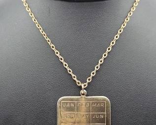 Vintage Sarah Coventry Calendar Necklace