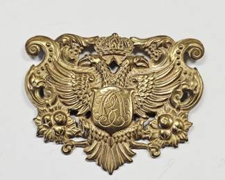 Vintage Miriam Haskell Coat of Arms Brooch