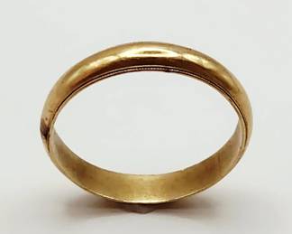14K Yellow Gold Band Ring