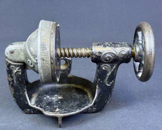 Antique Cast Iron Hand Crank Lemon Squeezer