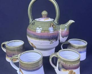 Vintage Crumb Studio Pottery Tea Set