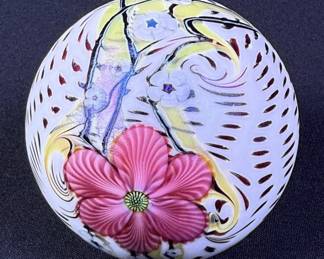 Orient & Flume Glass Paperweight Flowers