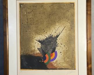 Georges Dussau Abstract Lithograph Signed