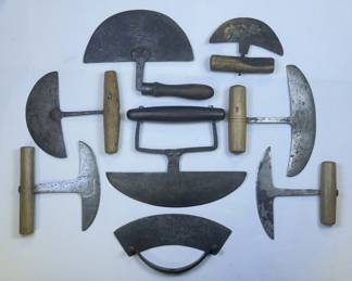 Antique Vintage Metal & Wood Food Choppers