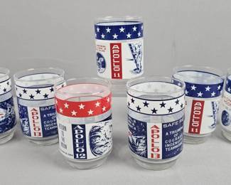 Vintage NASA  APOLLO Libby Commemorative Glasses