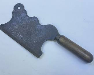 Antique Wooden Handle Meat Cleaver