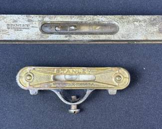 Vintage Stanley Metal Pocket Levels