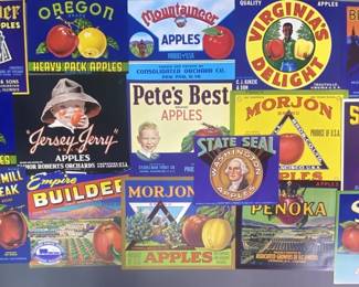 Vintage American Apple Labels