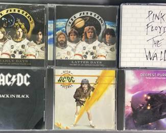 CDs Led Zeppelin AC/DC Deep Purple Pink Floyd