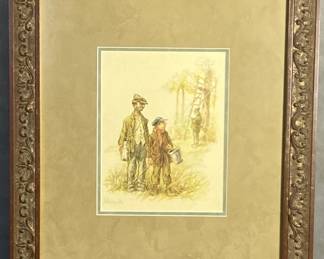 Heinz Geilfus Waldgeister Lithograph Signed