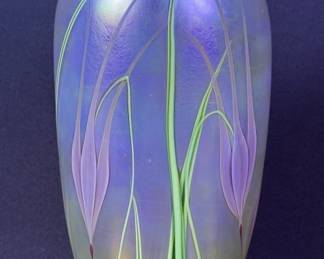 Orient & Flume Iridescent Art Glass Vase