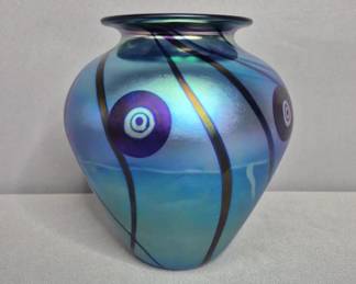 Robert Eickholt Art Glass Vase