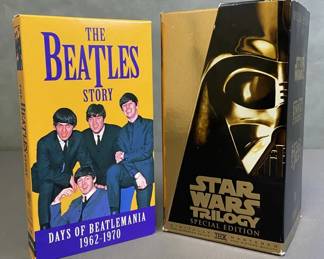 Star Wars and Beatles Story on VHS