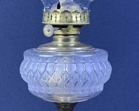 Antique Hamilton Oil Lamp