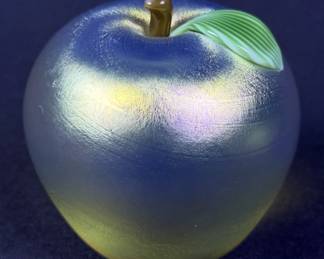 Orient & Flume Glass Paperweight Apple