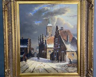 Original Oil Painting Signed FM Bennett