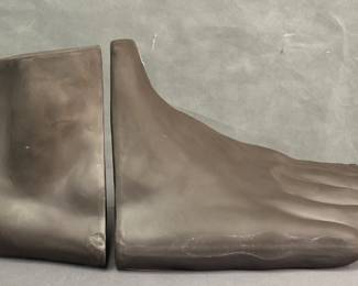 Ceramic Foot Shaped Bookends Mercana
