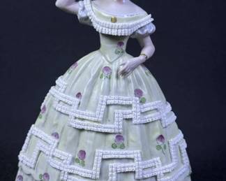 Sitzendorf Godey’s Fashions Figurine 1863 January