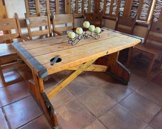 Nice rustic table and Southwest style chairs