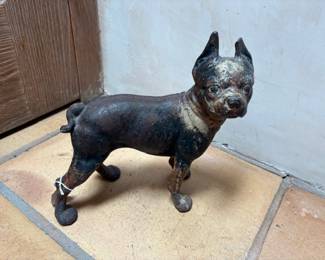 Cast iron Boston Terrier door stop