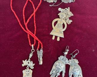 Vintage Mexican sterling pieces