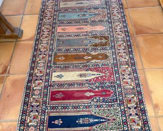 Turkish runner, 114" x 39"