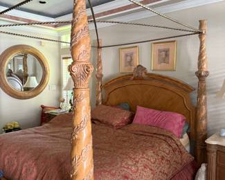 Bernhardt Athena king size poster bed