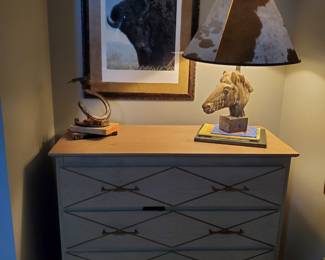 This chest of drawers is smooth.