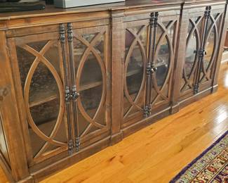 This credenza is 95" long and it is lovely.