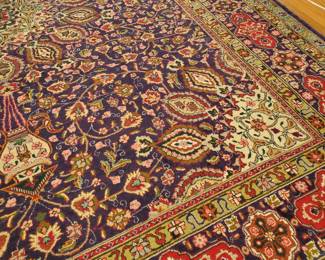 This rug is outstanding! I am running out of adjectives. More green is used than the traditional burgundy.