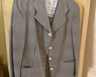 Mark Shale linen gingham suit