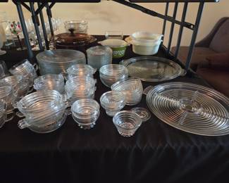 Discontinued Manhattan Clear Depression Glass by Anchor Hocking