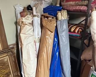 rolls of fabric