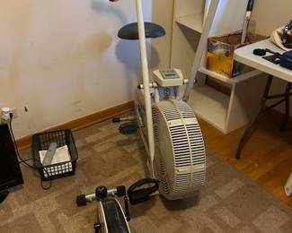 exercise bike and stepper