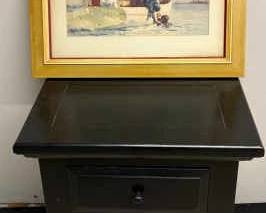 Broyhill Side Table And Picture