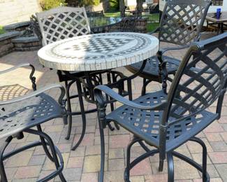 Bar Height Patio Table