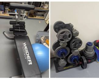 Weight Bench, Weights, Exercise Ball, Misc Other Fitness Equiptment