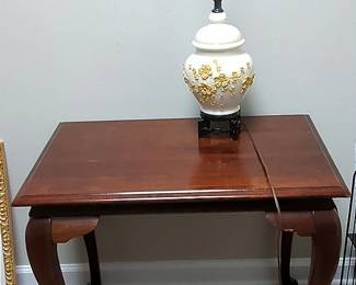 Side Table And Lamp