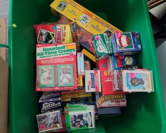 Boxed unopened baseball cards