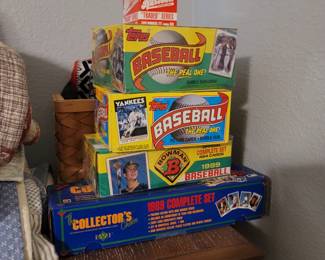Boxed unopened baseball cards