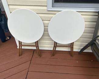 Round decorative tables 