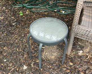 Small outdoor snack table 