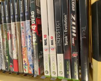 C Box 360 games and Nintendo and Wii games 