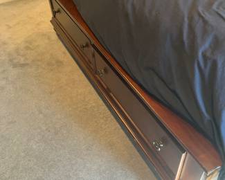 Sides of bed 
