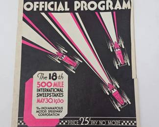 151 OfficialProgramOfThe1930Indianapolis500Race