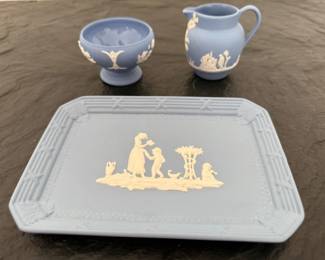 74 LadyTempletonBlueJasperwarePaleBlueWedgwoodSet