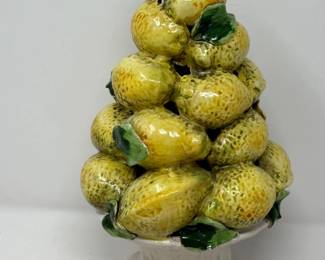 148 VintageMajolicaItalianPotteryLemonTopiary